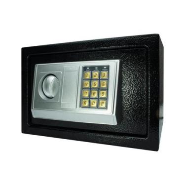 Imagem de Cofre Eletrônico Digital Teclado C/ Senha + Chave 31x20x20cm - KOKAY