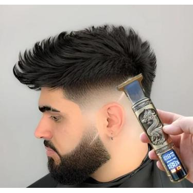 Imagem de maquininha corte acabamento cabelo barba e pelos com visor retro  - DR