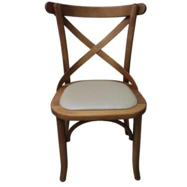 Imagem de Cadeira Bruna X Selva Miolo Estofada Maciça Gourmet Sala Jantar Cafete