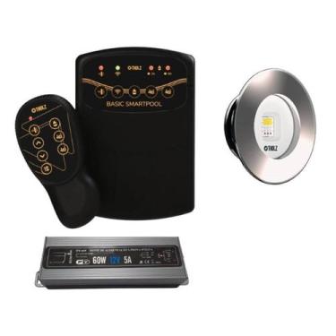 Imagem de 1x led slim 10w tholz + fonte 60w + basic smartpool, 10W
