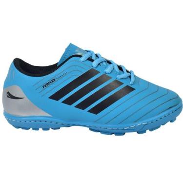 Imagem de Chuteira Society Revolution Adulto Infantil - PERFLEX, Azul celeste re