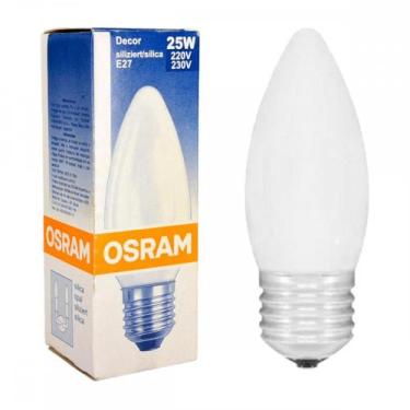 Imagem de Lampada Vela Lisa Osram Silica 25Wx220V. . / Kit C/ 5 Peças - LEDVANCE
