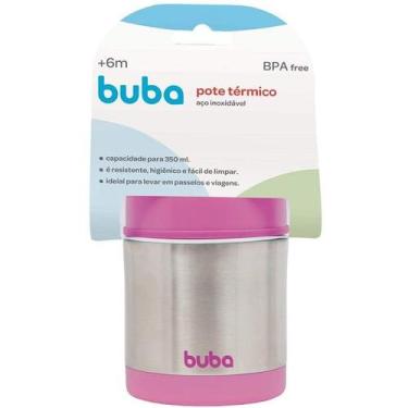 Imagem de Pote Termico Infantil AÇO INOX Rosa Buba 10740, Rosa