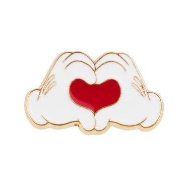 Imagem de Broche De Metal Rosto Minnie E Demais Personagens - Disney - Taimes