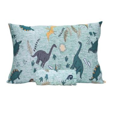 Imagem de Jogo De Lençol Solteiro infantil Jurassic Dinossauro Verde - SHOPVIEWS