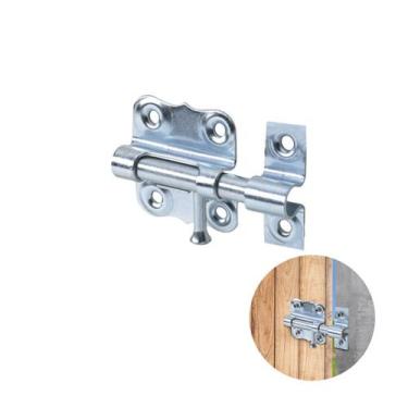 Imagem de Trinco Ferrolho Simples Com Targeta 21/2 Portas E Janelas - Uniao Mund