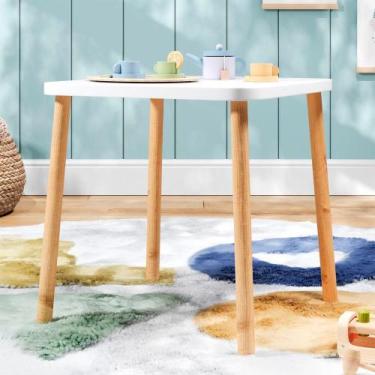 Imagem de Mesinha Infantil de Madeira Coleção Hora de Brincar Divicar, Natural, 