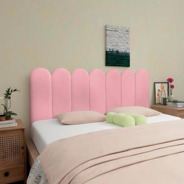 Imagem de Cabeceira Para Cama Box Modulada Nuvem 01 Placa 20x50 Autoadesiva - Ex