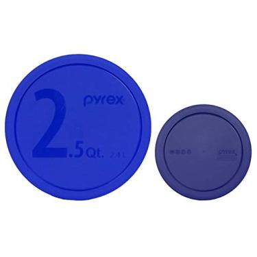 Imagem de Pyrex (1) 325-PC Azul 2,5 qt (1) 322-PC Azul 1 litro - 2 pacotes