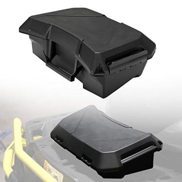Imagem de HAKA TOUGH Caixa de carga de armazenamento para Can-Am Outlander 450 500 570 800 1000 com 2 GAL (7,5L) dianteiro traseiro à prova d 'água ferramenta cama ATV Bin acessórios, substitui OEM # 708200408,
