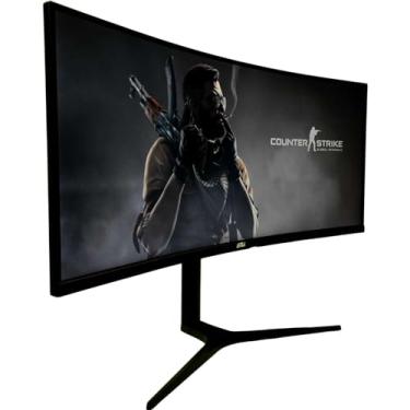 Imagem de Monitor Gamer Ultrawide 34 Polegadas 165Hz 1ms Resolução WQHD Preto HDMI/DP - Design Ergonômico