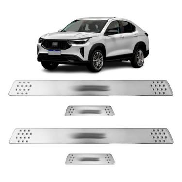 Imagem de Soleira para Porta Lateral Tuning Esportiva para carros 4 Portas (ABS)