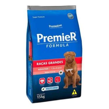 Imagem de Ração Formula Adulto Raças Grandes Sabor Carne 15kg Premier - Premier 