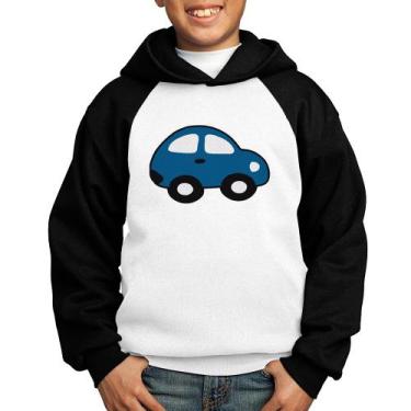 Imagem de Moletom Infantil Carrinho Azul - Foca na Moda, Branco, Preto, 14