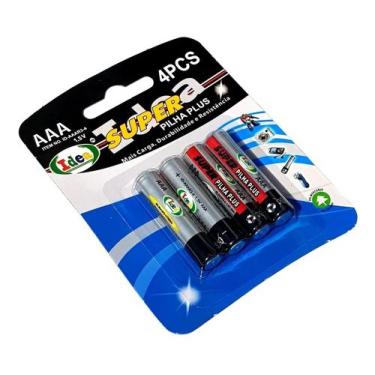 Imagem de Pilha AAA Palito Comum Original Idea Cartela C/ 4 Unidades