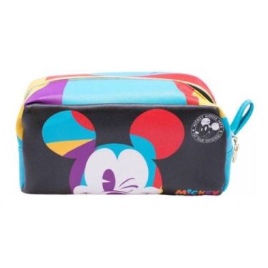 Imagem de Necessaire Mickey Mouse Piscando 90 Anos Disney Original - Azul-celest