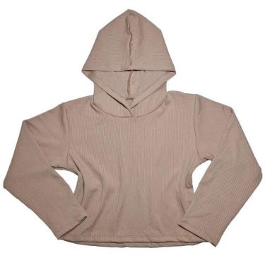 Imagem de Blusa Infantil Menina Capuz Casaco - 2L Kids, Nude, 8