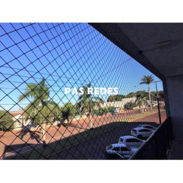 Imagem de Kit Completo Rede de Proteção Janelas Sacadas Crianças Gatos 1,10 X 1,