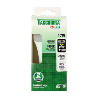 Imagem de Lâmpada de Led Bulbo TKL100 17W 4000K E27 Autovolt - Taschibra - 74051
