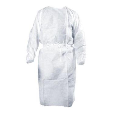 Imagem de Avental Descartável TNT 40g branco com 10 unidades - FortClean