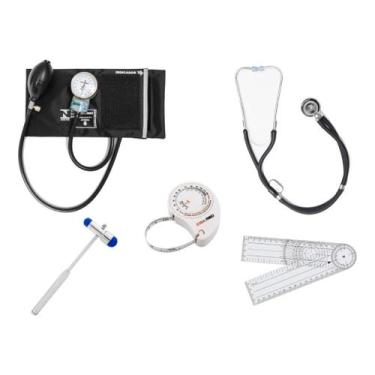 Imagem de Kit De Fisioterapia Com Martelo Buck Preto - P.A.MED - P.A. MED, Preto