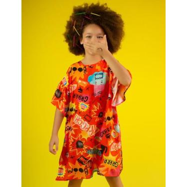 Imagem de Vestido Viscose "Raiva" - Saia de Filó, 12, Estampado