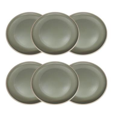 Imagem de Conjunto De Pratos Para Sobremesa Verde Para Comemorar Natal - Wolff