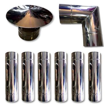 Imagem de Chaminé Completa 150 mm Inox - GS Grill