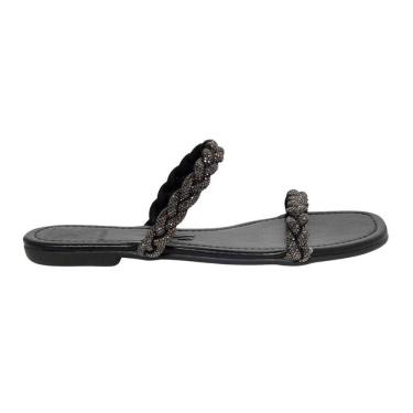 Imagem de Sandália Rasteira Santa Lolla Trançada Brilho