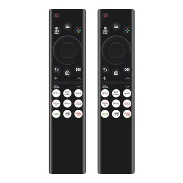 Imagem de Pacote com 2 controles remotos universais substituídos para Smart TVs Samsung Neo QLED Crystal 4K UHD QN50QN90AAFXZA UN58CU7000DXZA UN65CU7000DXZA QN85QN800AFXZA QN75QN90AAFXZA Substituição de