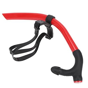 Imagem de Snorkels de Mergulho, Tubo de Respiração de Snorkel Frontal Destacável Natação para Treinamento de Mergulho (Vermelho)