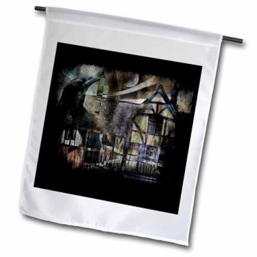 Imagem de 3dRose fl_21470_1 The Summoner Raven Crow Summoner Summoner Dream Caller of Dreams Dreamscape Fantasy Garden Flag, 30 x 45 cm