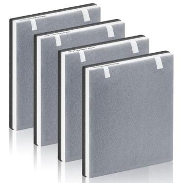 Imagem de Improvedhand Filtro Vital 100 compatível com purificador de ar LEVOIT, pré-3 em 1, sistema de filtragem de carbono ativado, peça de substituição # Vital 100-RF - pacote com 4