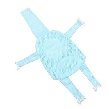 Imagem de Suporte Universal para Banho de bebê – Rede Removível à Prova de Deslizamento para Banheira, Malha de Chuveiro para Banho Seguro do bebê (Azul claro)