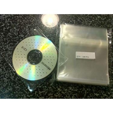 Imagem de 2000 peças 4 7/8 x 4 7/8 capas transparentes para CD DVD - sem papel