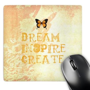 Imagem de 3dRose LLC Mouse pad 20,3 x 20,3 x 0,63 cm, amarelo Tie Dye Dream Inspire Create Butterfly Law of Attraction (mp_30471_1)