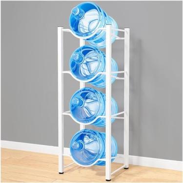 Imagem de Suporte de jarro de água de 5 galões, suporte de armazenamento de garrafa de água, organizador empilhável para armário de água, suporte de garrafa de refrigerador de água resistente, prateleira de