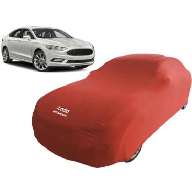Imagem de Capa Para Cobrir Carro Ford Fusion Tecido Helanca - Mz, Vermelha