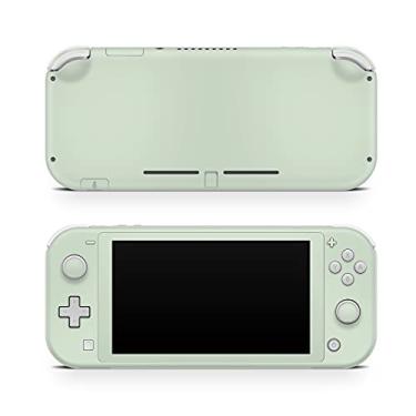 Imagem de TACKY DESIGN Película de cor sólida compatível com Nintendo Switch Lite Skin, cor sólida clara compatível com capa de vinil Switch Lite 3 m decalque bonito adesivo completo (verde claro)