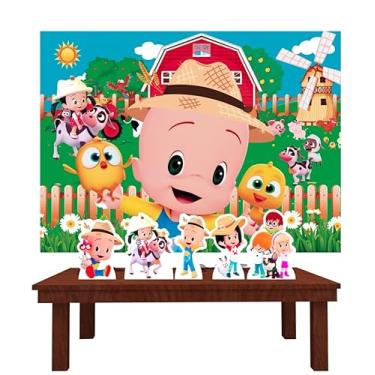 Imagem de Kit Decoração Festa de Aniversário Infantil Painel + Displays Fazendinha da Cleo e Cuquin