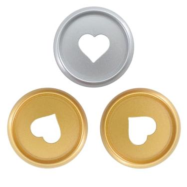 Imagem de ITSYHPRO 33 peças, sistema de caderno de expansão, discos de plástico, discos de plástico, encadernação, argolas, acessórios planejadores (prata e ouro, 24 mm, 33 peças)