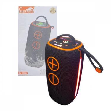 Imagem de Caixa de Som Bluetooth Portátil LED 100W Prova D'agua com Alça Ajustáv