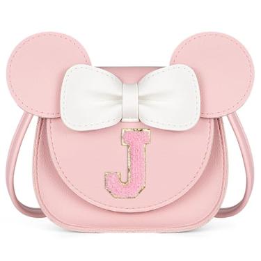 Imagem de Bolsa infantil presentes para meninas, presentes para meninas, bolsa transversal, presente de Natal, presente de aniversário para meninas de 3, 4, 5, 6, 7, 8 anos (rosa J), rosa