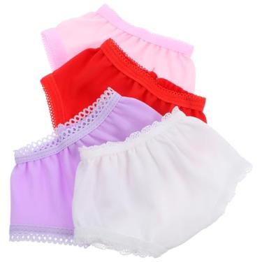 Imagem de TOYANDONA Roupa Íntima De Boneca De 4Pcs Para Bonecas De 18 Polegadas Calcinha De Fraldas De Bonecas Reutilizáveis Para Acessórios De Bonecas De 18 Polegadas (Estilo Aleatório)