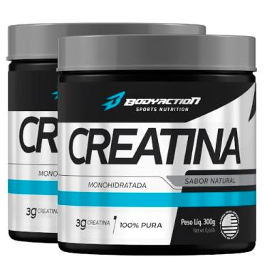 Imagem de Kit 2x Creatina Monohidratada 100% Pura 300g Bodyaction