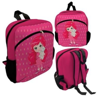 Imagem de Kit Escolar Mochila de Costas + Lancheira + Necessaire Plus – ISOPRENE – Menina Frutinha-Unissex