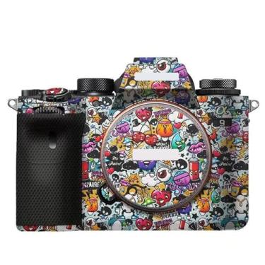 Imagem de Película de decalque para Sony A9 Película de vinil antirarranhões Mirrorless Camera Body Protective Sticker Coat A 9 (Graffiti White)