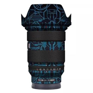 Imagem de Skin Lens Camera Skin Wrap Vinil Adesivo protetor para Sony FE 24-70 mm F2.8 GM II Acessórios de fotografia FE 2.8/24-70 GM II 2.8 (azul circuito)