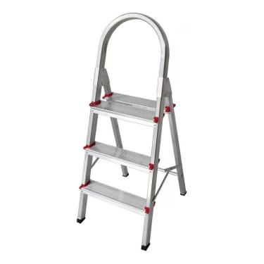 Imagem de Escada Alumínio Doméstica Dobrável 3 Degraus Star/real