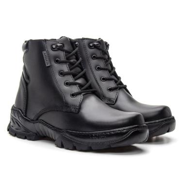 Imagem de Bota Coturno Militar Segurança Em Couro Ziper Attak Armata-Unissex